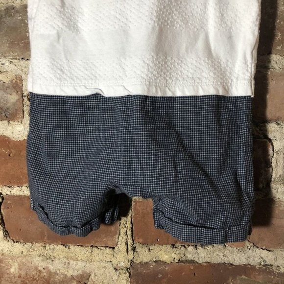 Florence and Fred Polo Black & White Romper 6-9M - Picture 7 of 8